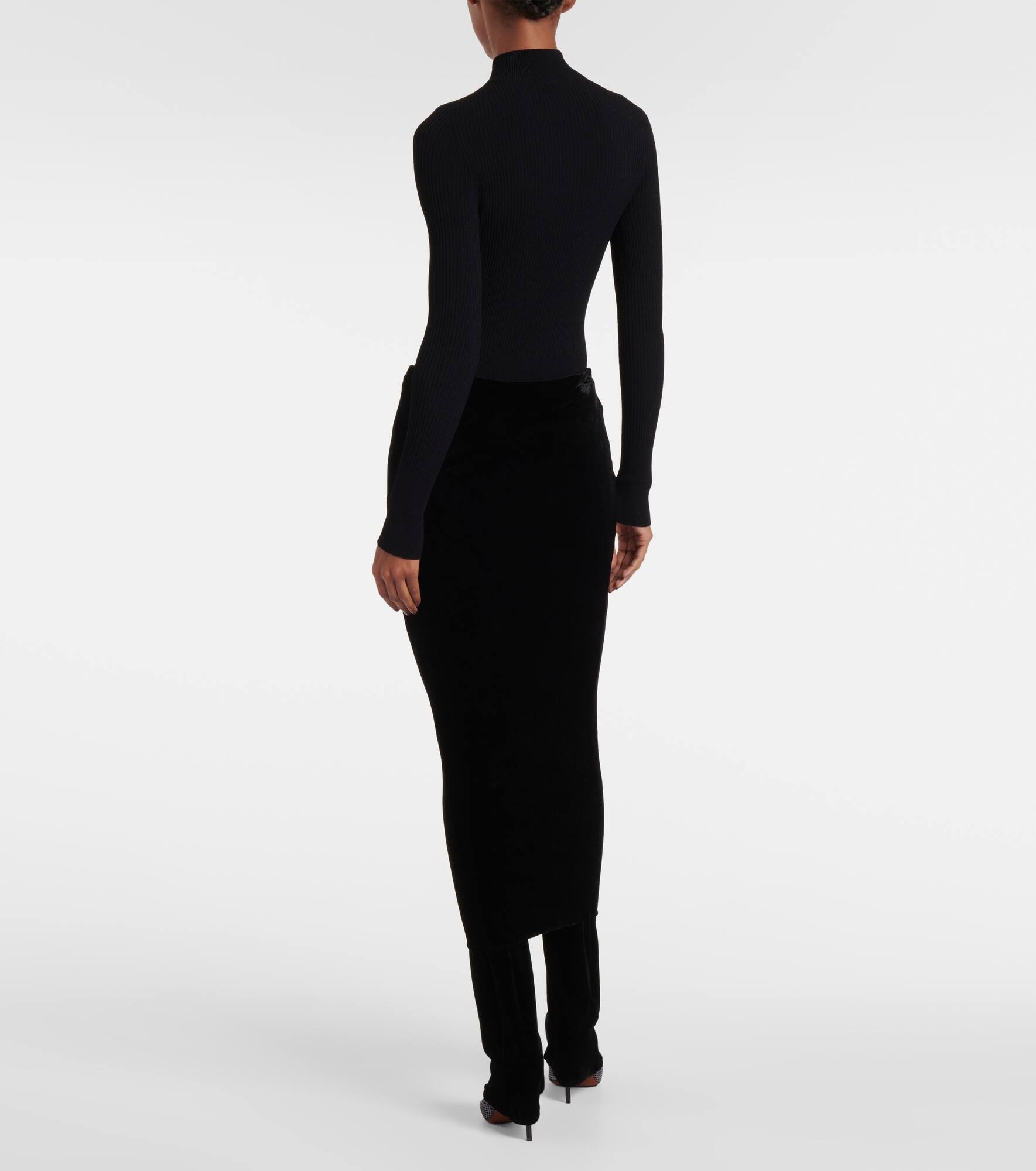 Fluid jersey skirt pants - 3