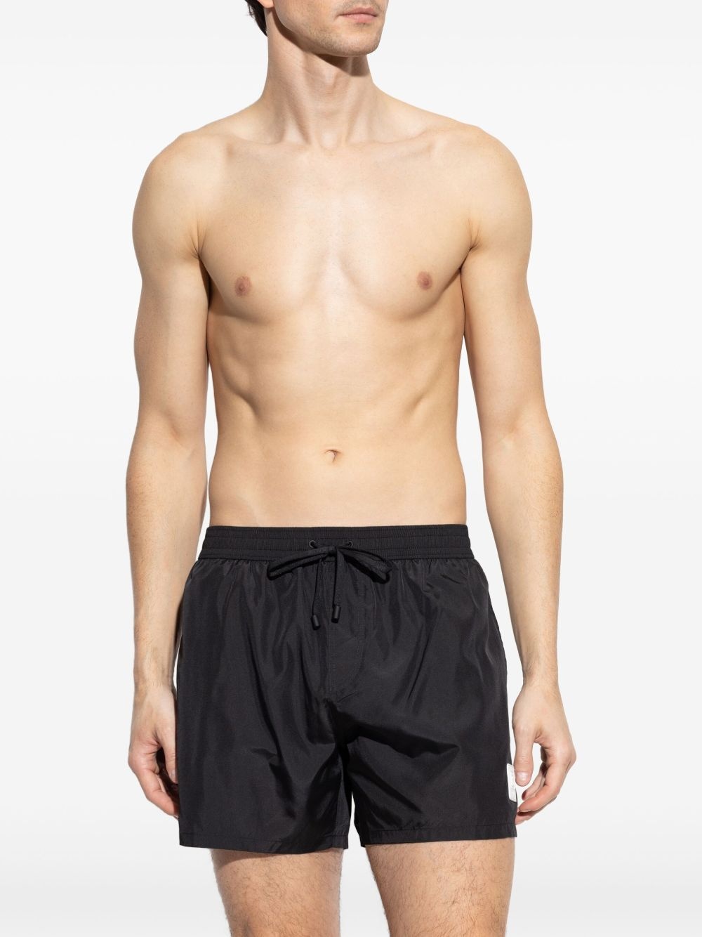 logo-patch swim shorts - 2