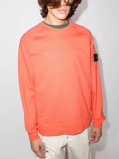 Stone Island Anni logo-patch sweatshirt outlook