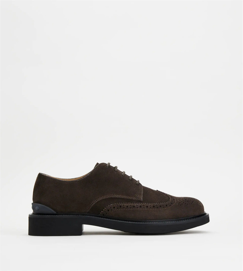 LACE-UPS IN SUEDE - BROWN 1