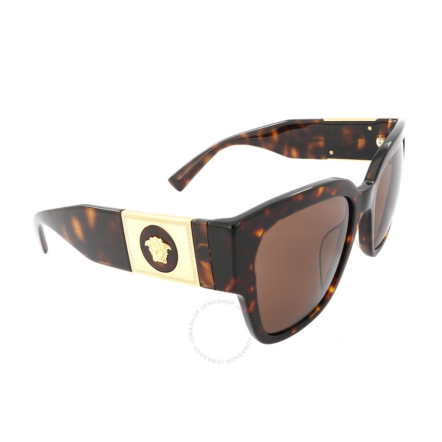 Versace Dark Brown Square Ladies Sunglasses VE4437U 108/73 54 - 3