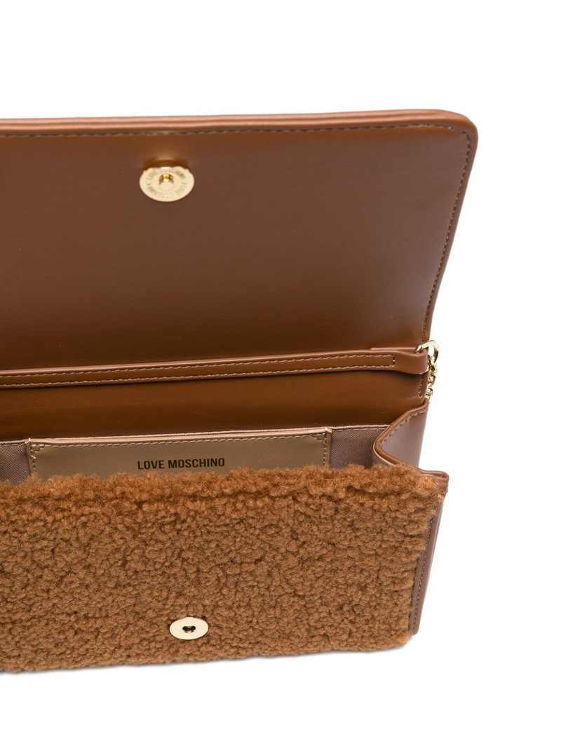 shearling chain-strap cross body bag 5