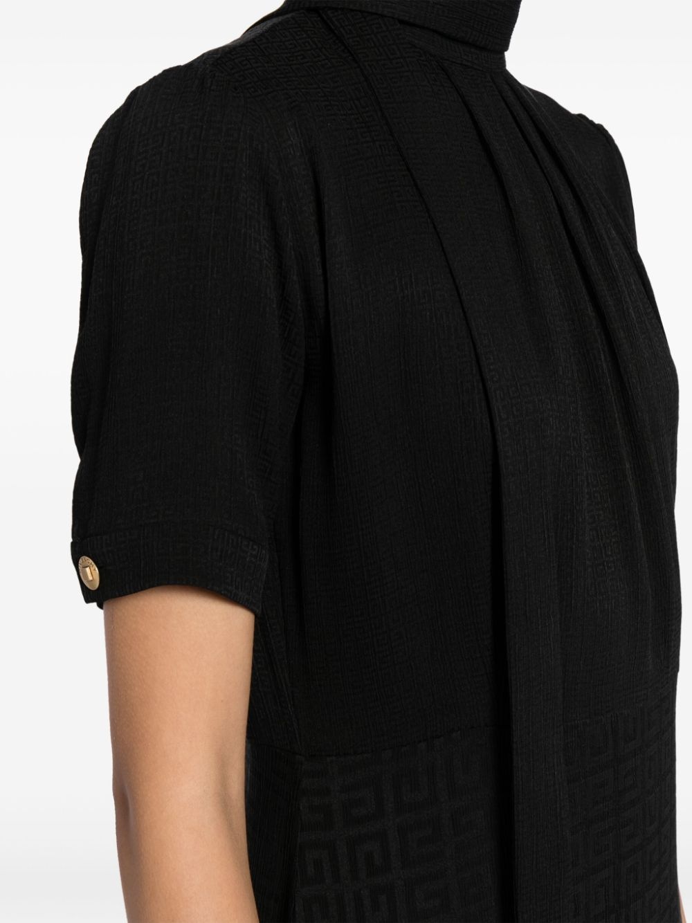 4G-jacquard silk midi dress - 5