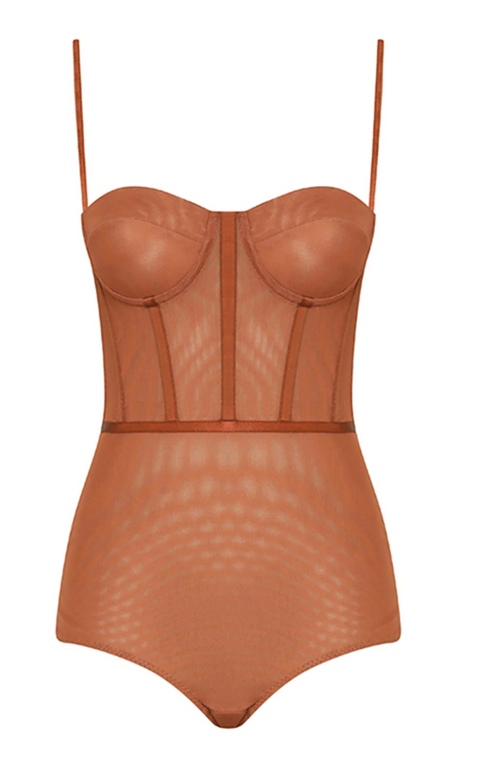 Rebellion Corset Bodysuit tan - 1