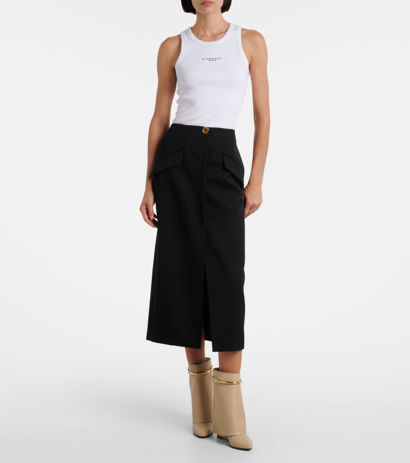 Givenchy Shark leather mid-calf boots outlook