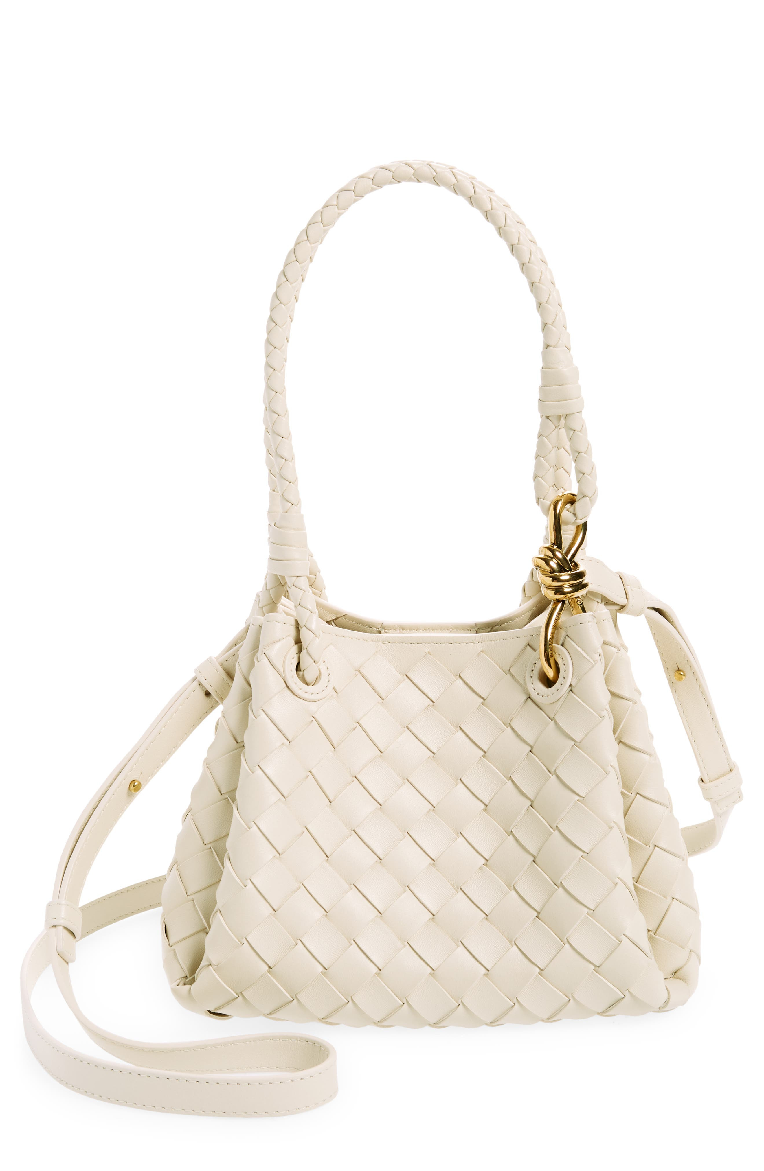 Small Andiamo Intrecciato Leather Crossbody Bag - 1