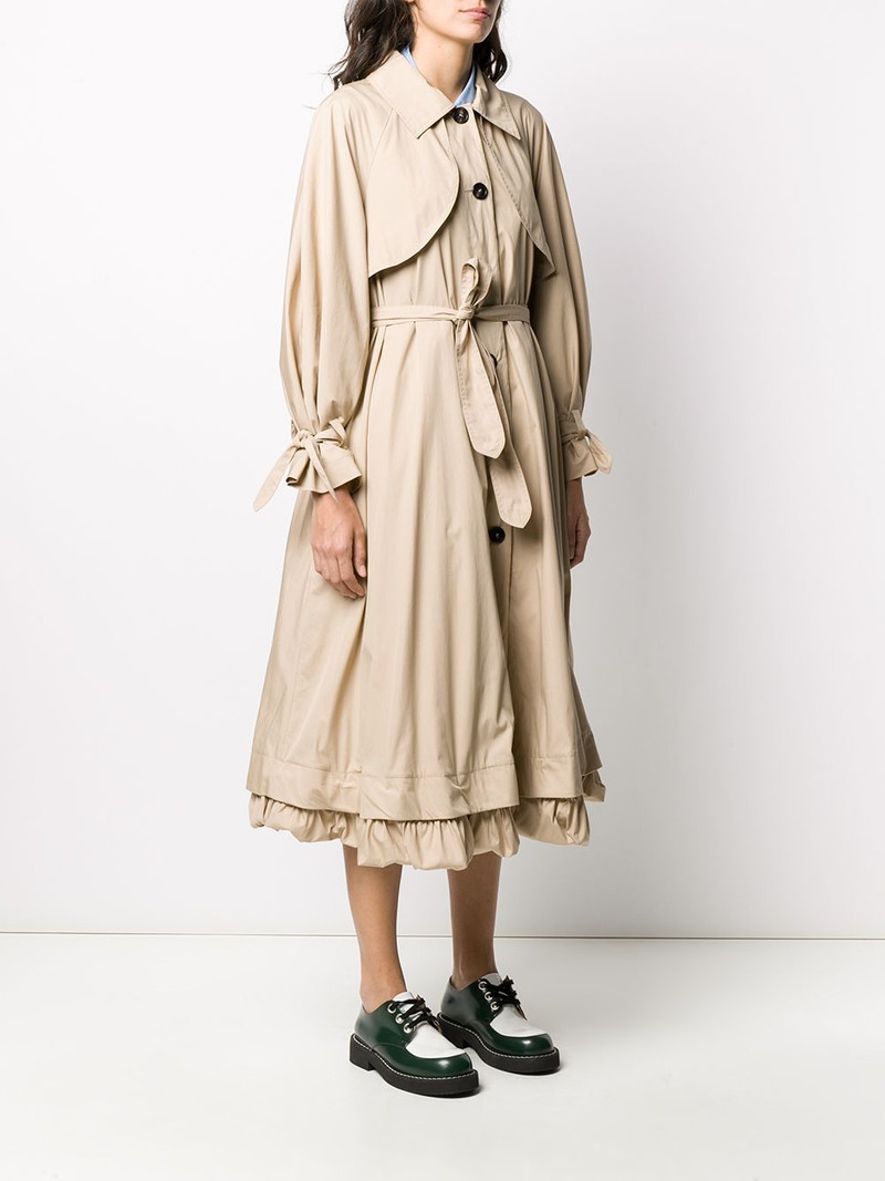 flared belted trench coat 3