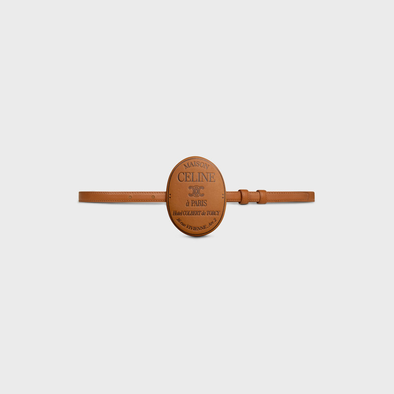 MAISON CELINE BELT 13MM COVERED IN SMOOTH CALFSKIN 3