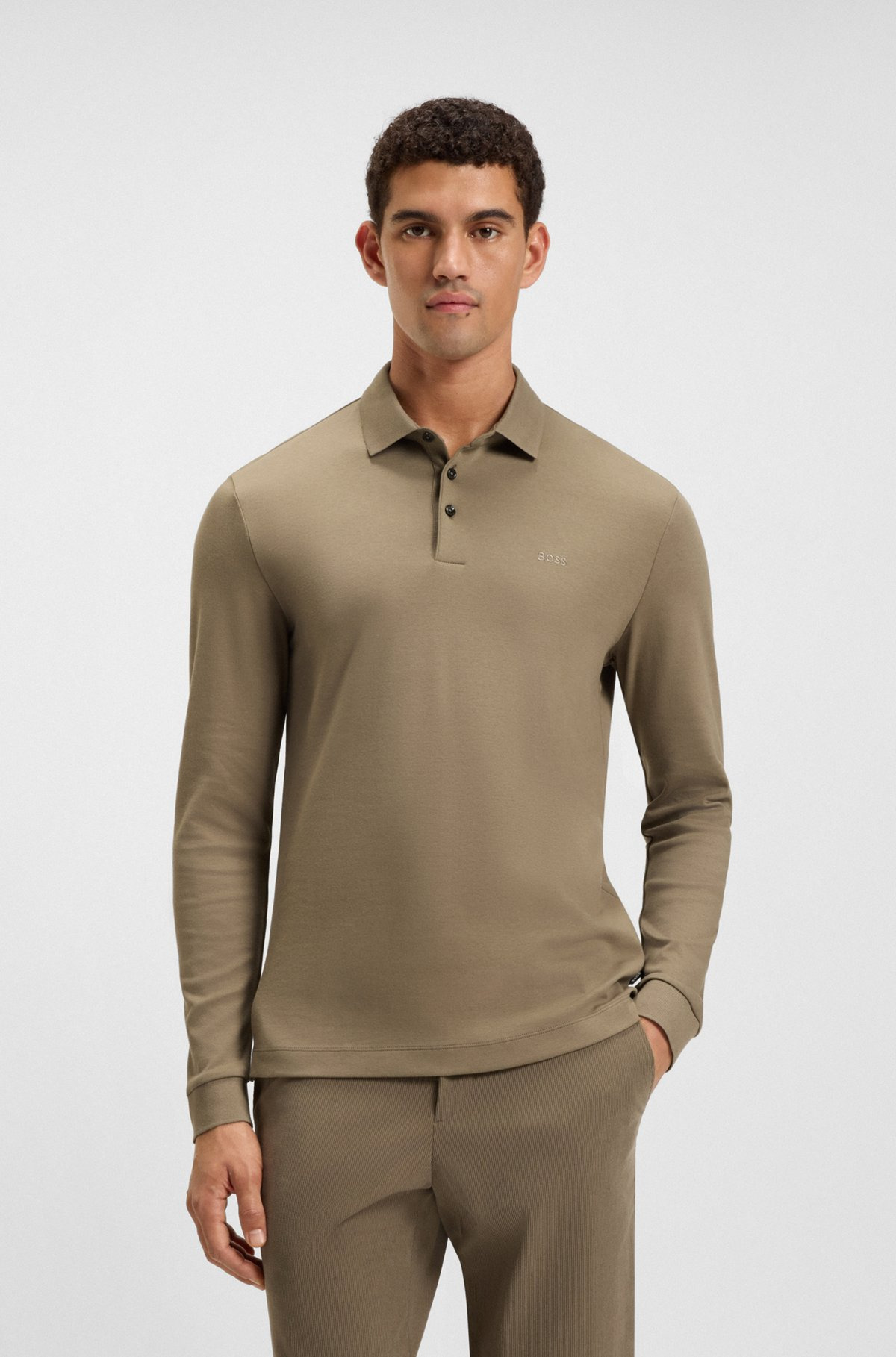 REGULAR-FIT POLO SHIRT IN INTERLOCK COTTON - 2