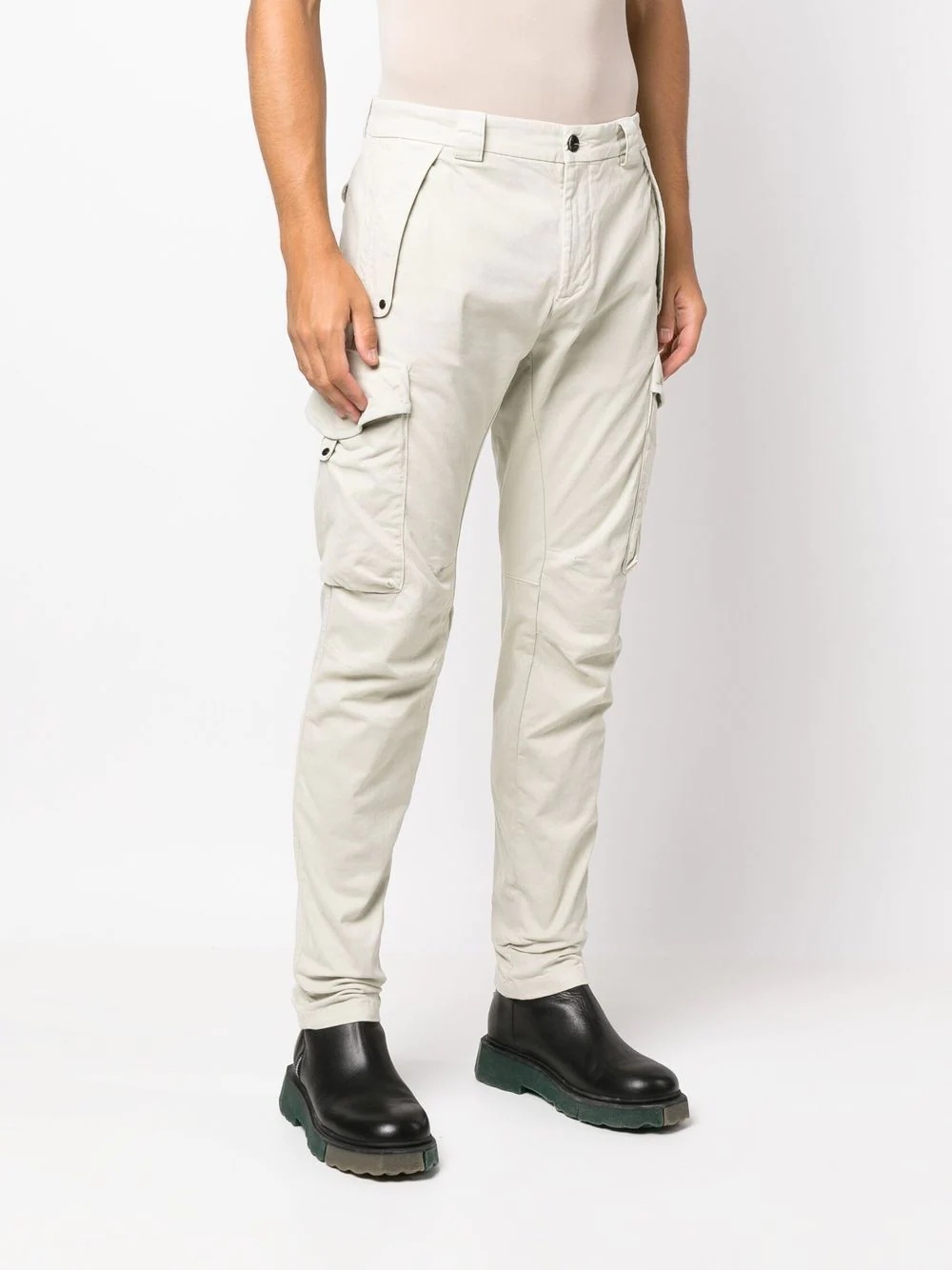 lens-embellished cargo trousers - 3