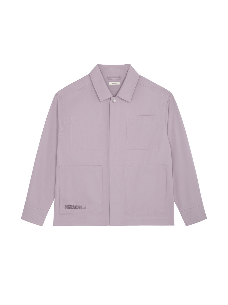 PANGAIA Women's DNA Utility Jacket - Raisin Purple outlook