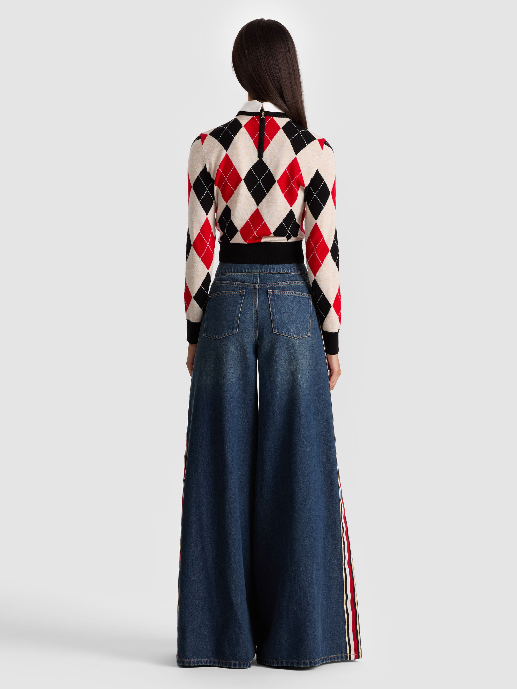 CAROLANN ARGYLE PULLOVER - 4