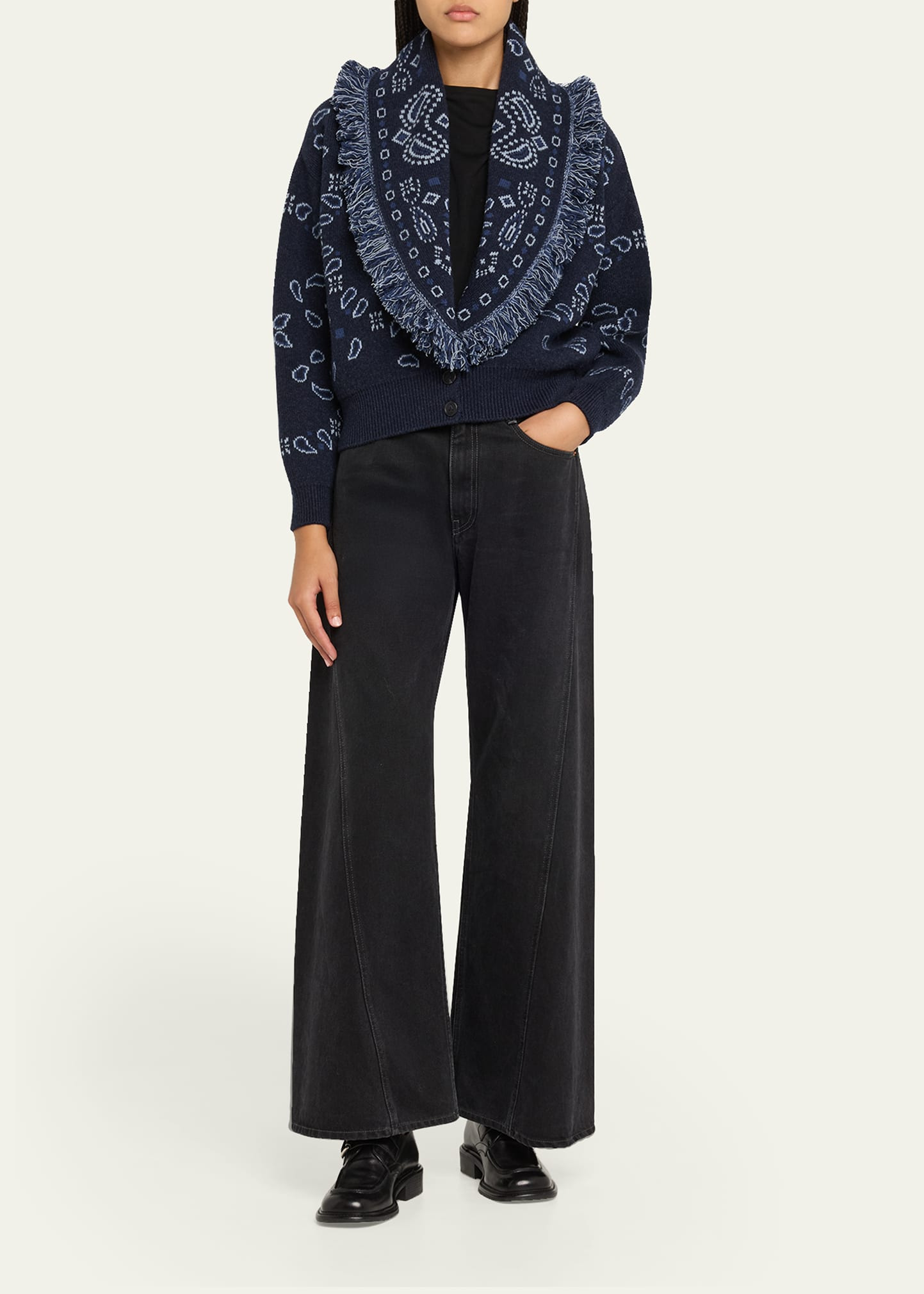 Bandana Jacquard Cardi-Bomber - 2