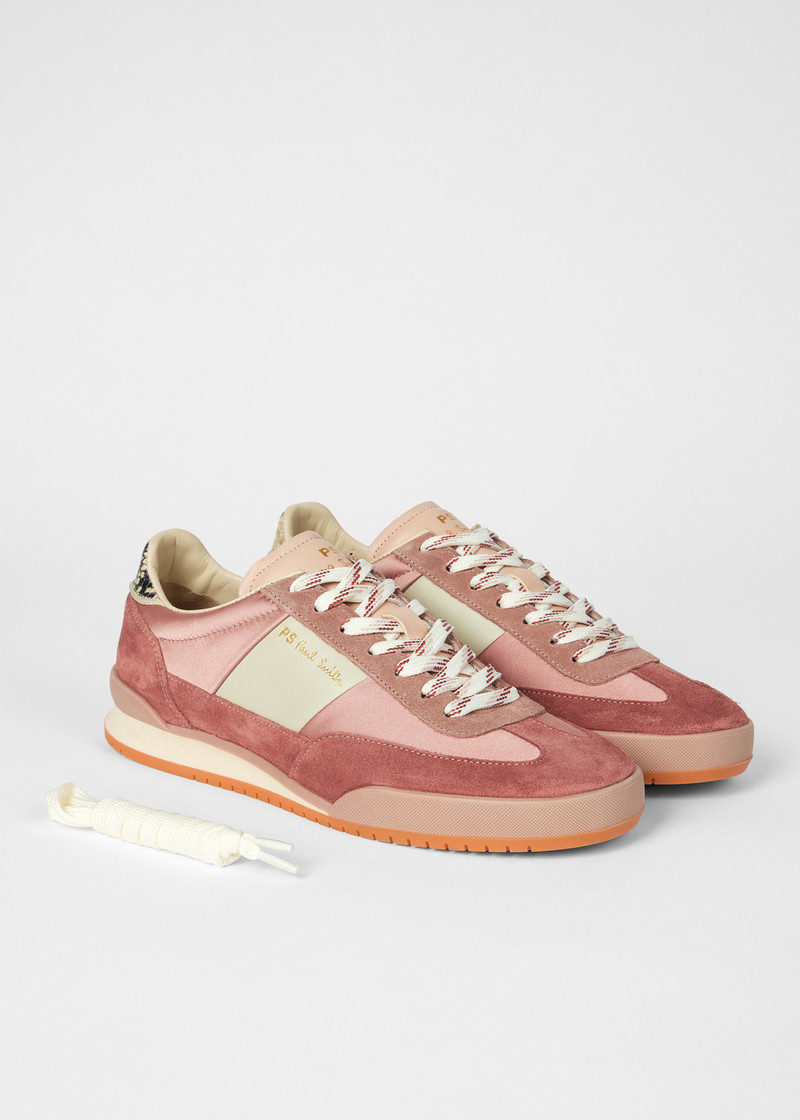 Women's Pink Satin 'Dover' Trainers 4