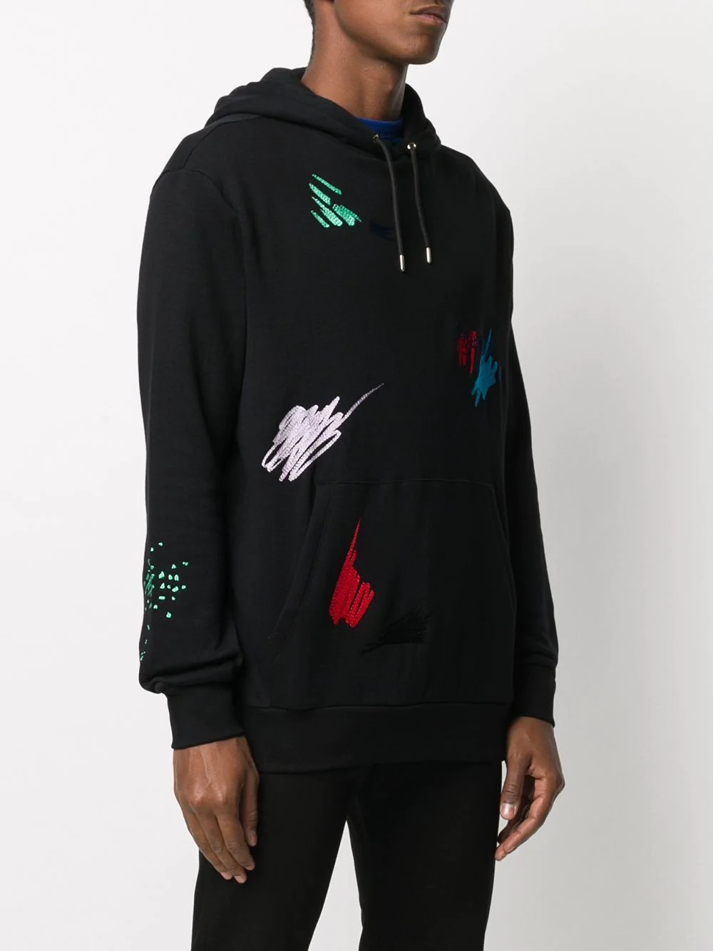 Marker Pen embroidered hoodie - 3