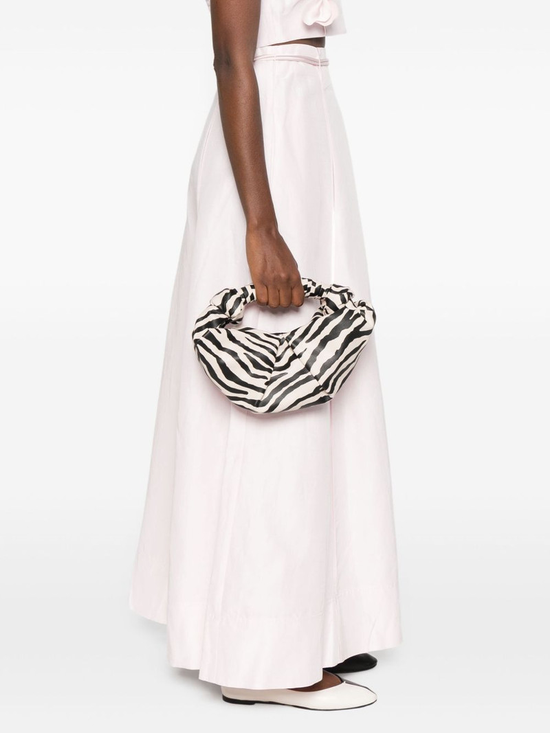 SIMONMILLER zebra-print knotted bucket bag outlook