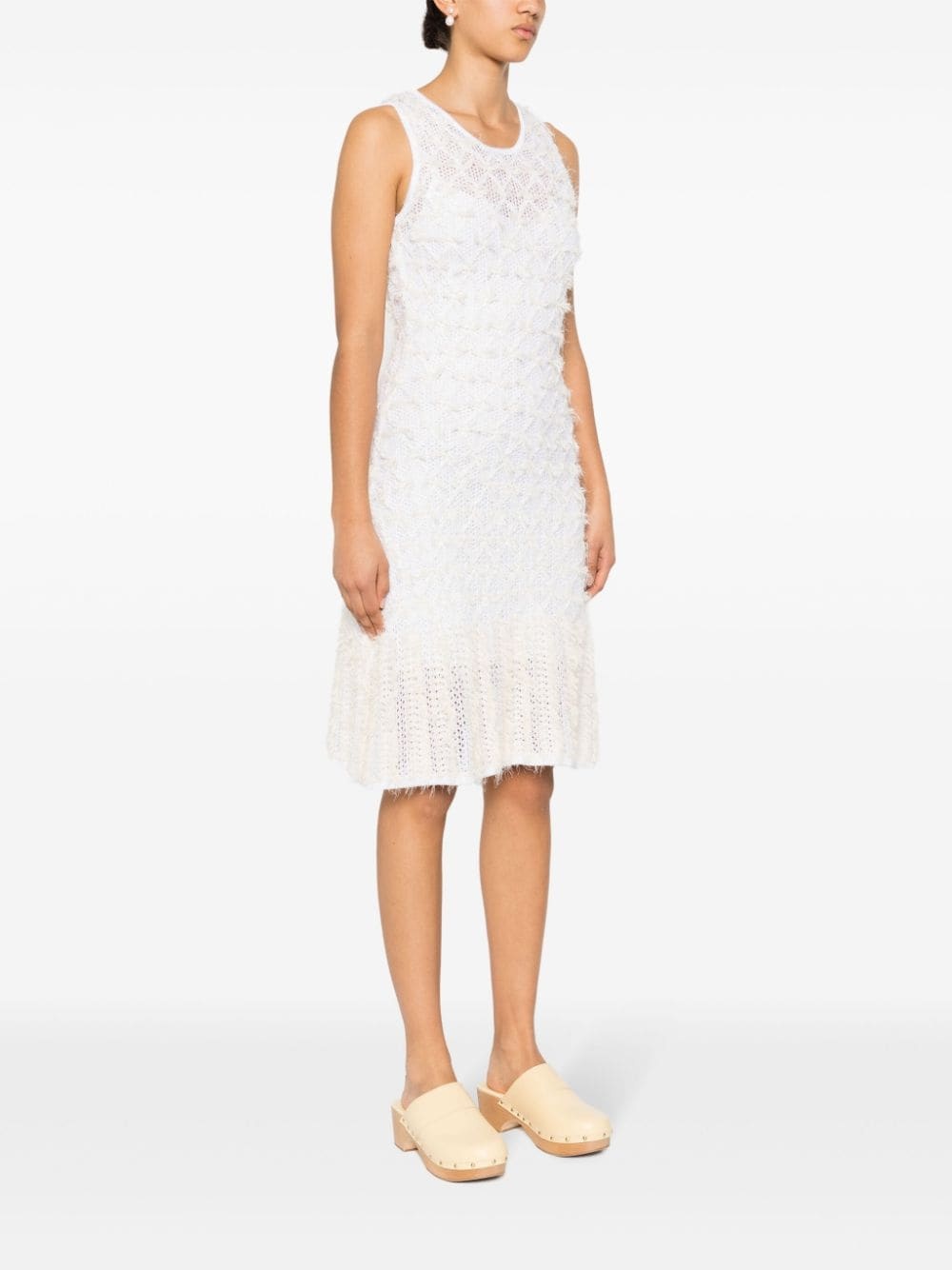 frayed mini dress - 3