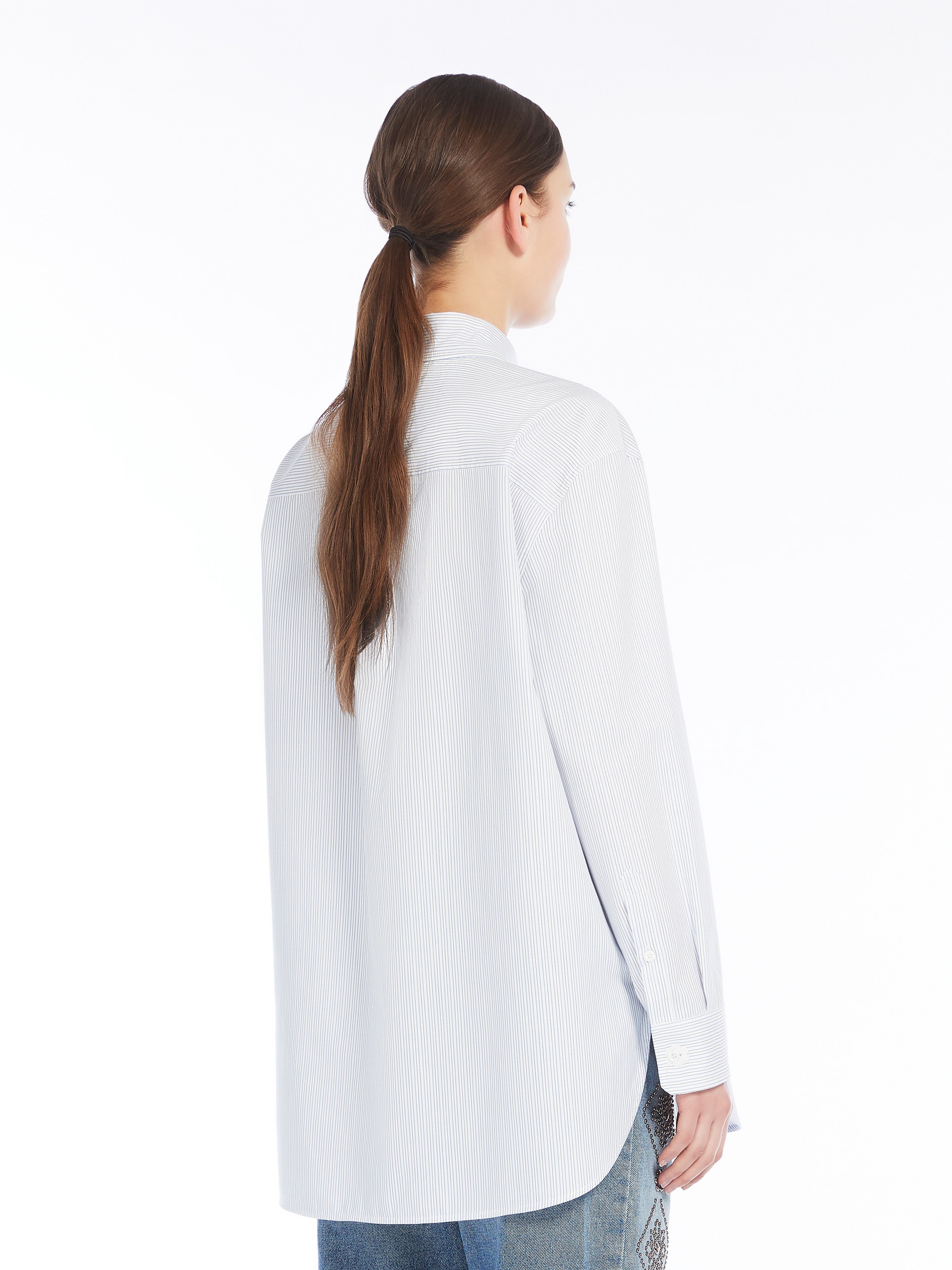 MESCAL Oversized cotton twill shirt - 4