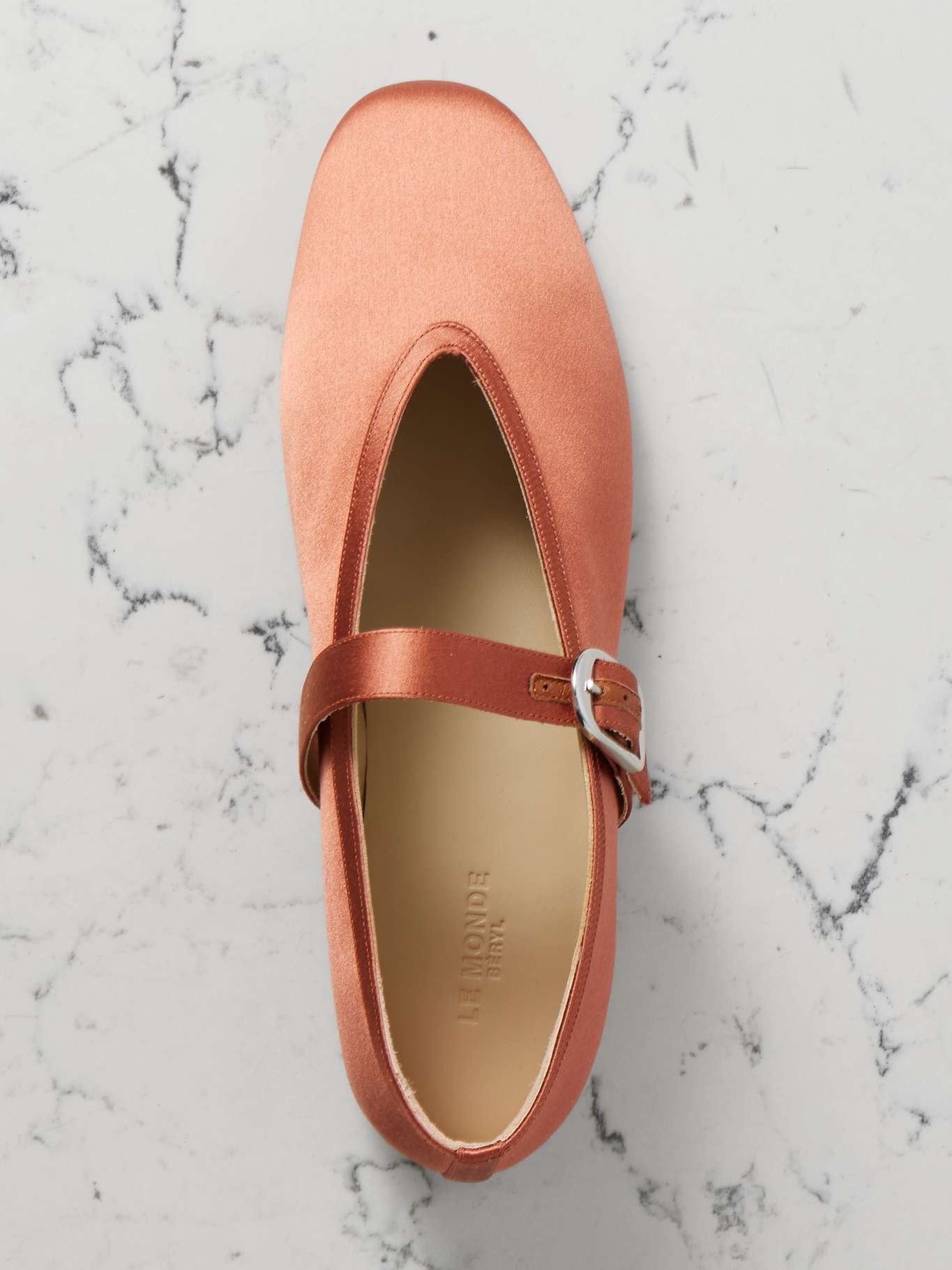 Stella satin Mary Jane ballet flats - 5