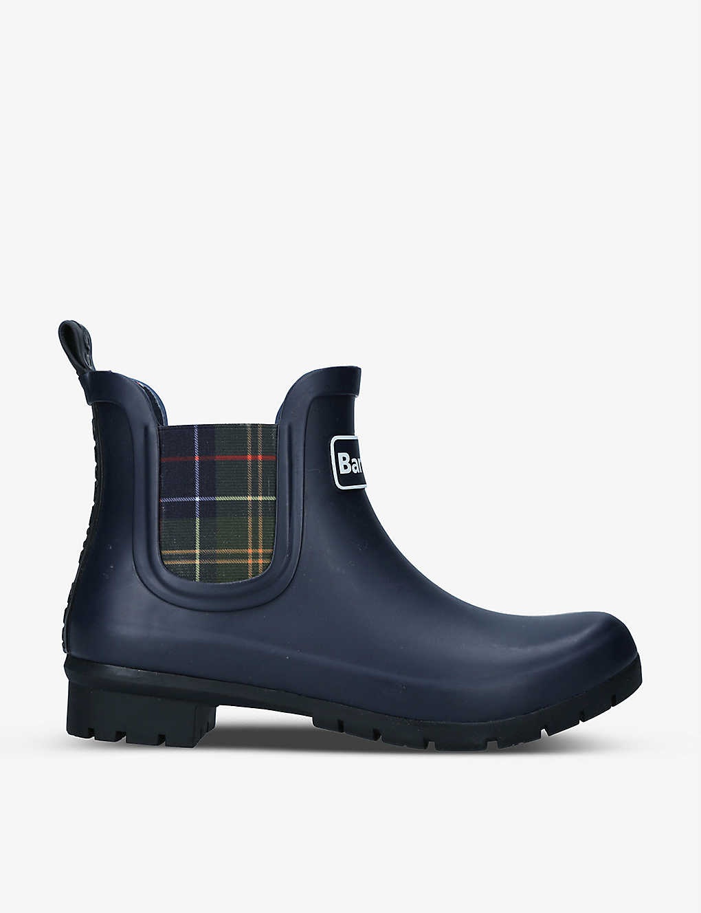 Kingham tartan-gusset rubber wellington boots - 1