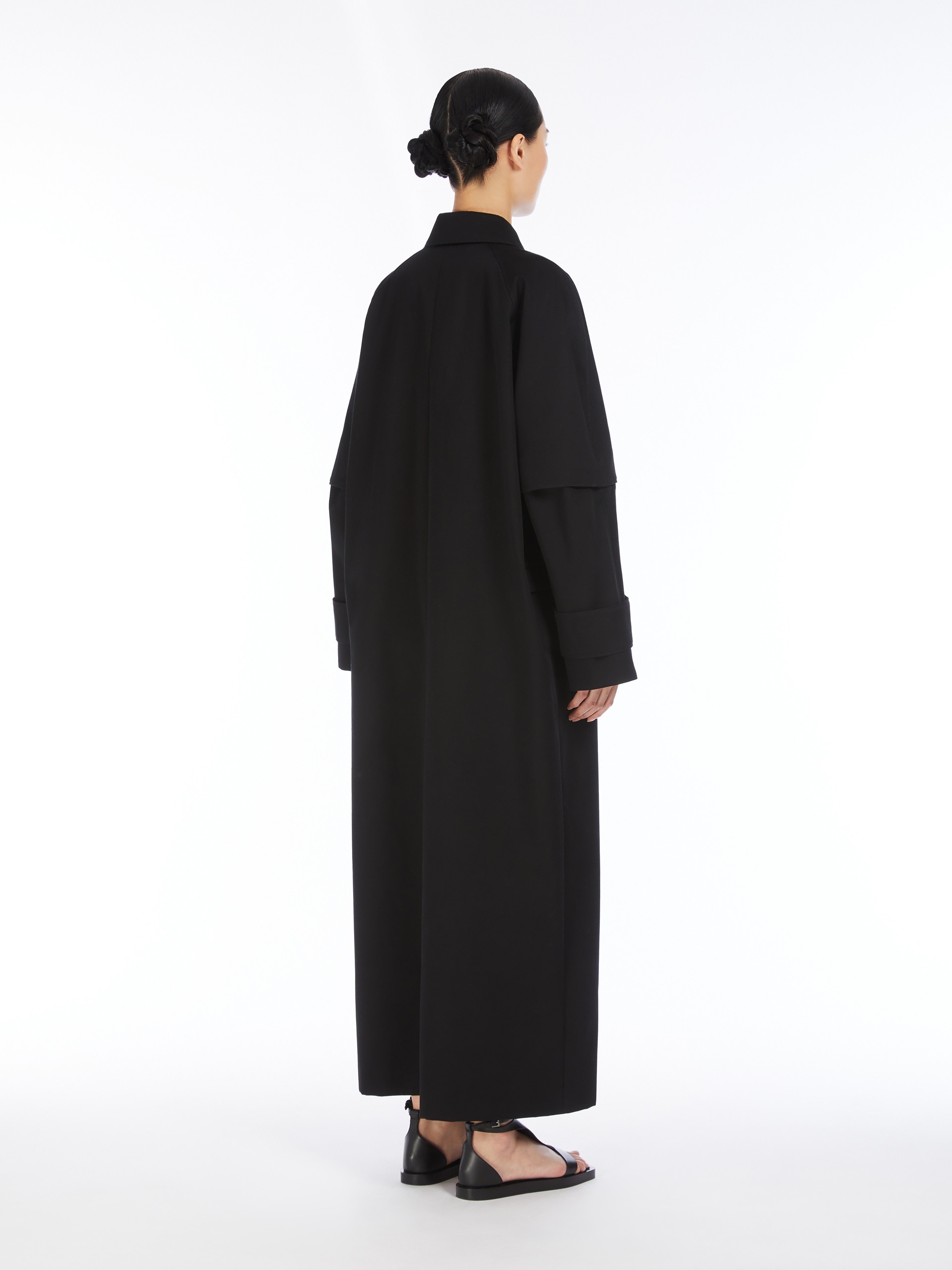 AGAMIA1234 Long water-repellent cotton trench coat - 4