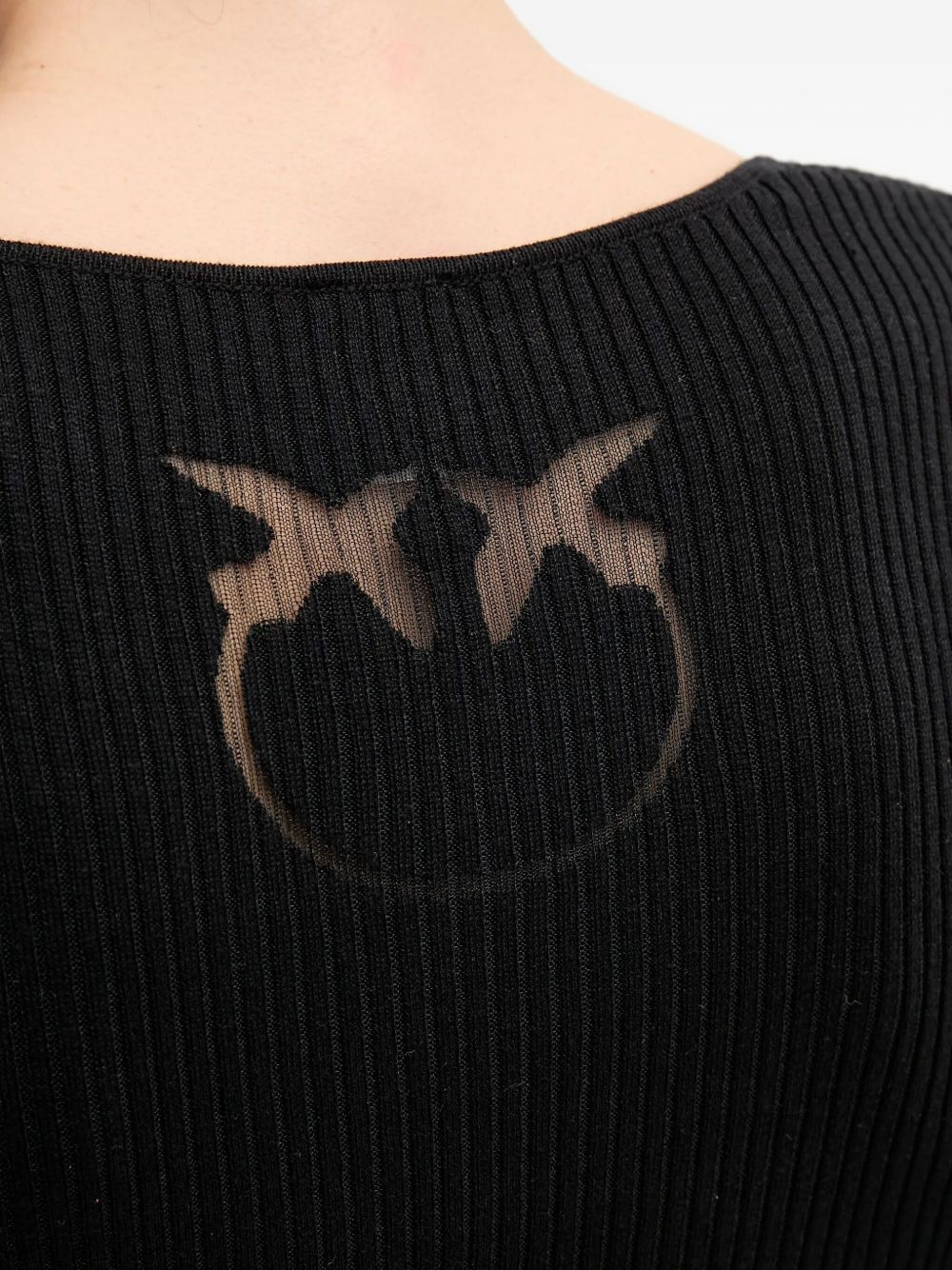 long-sleeved ribbed top - 5