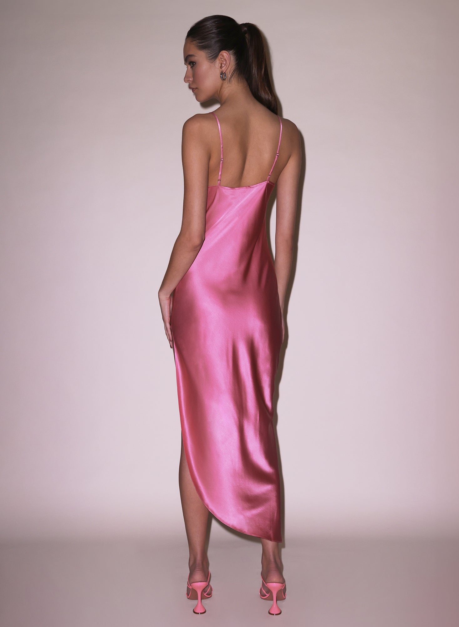 High Slit Slip with Lace Trim - 3