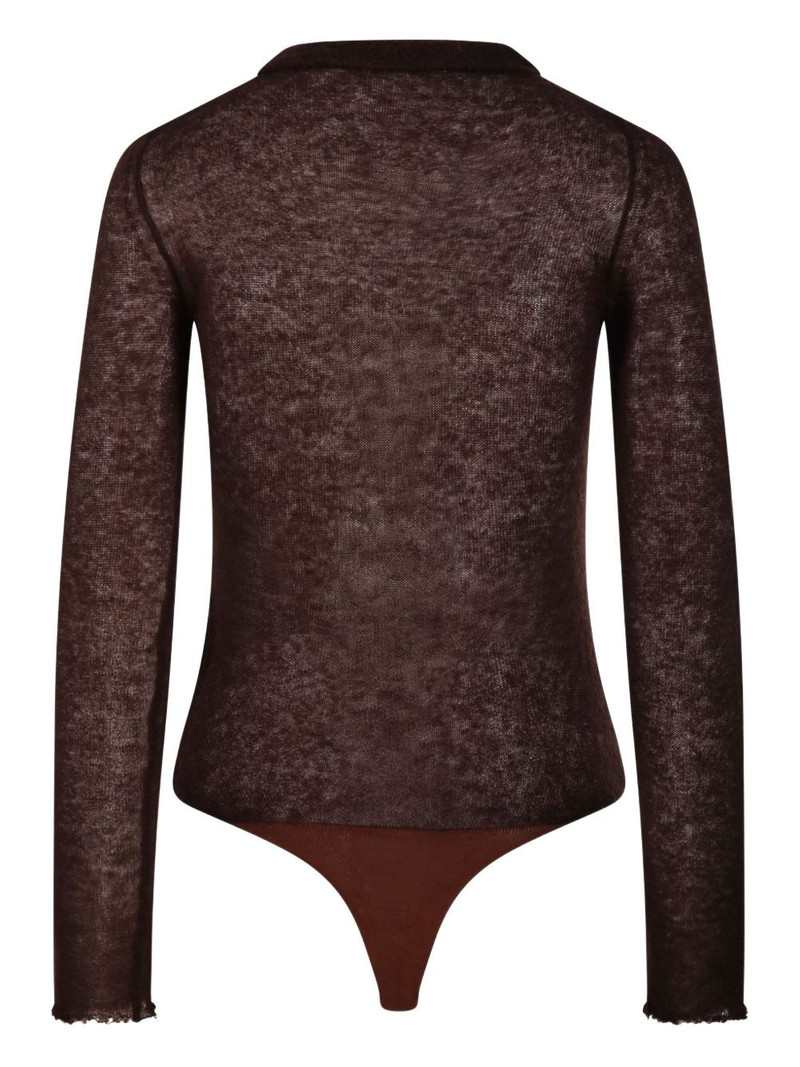 HAIKURE button-front long-sleeve bodysuit outlook