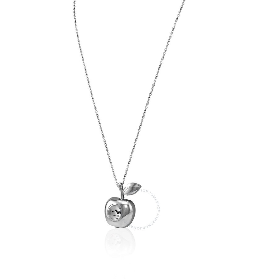 Marc Jacobs Quartz Silver Dial The Bauble Apple Pendant Ladies Necklace Watch MJ0120179307 - 2