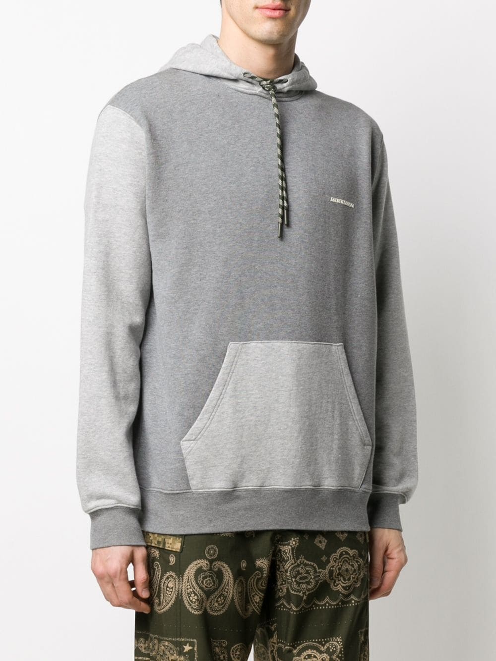 contrast panels hoodie - 3