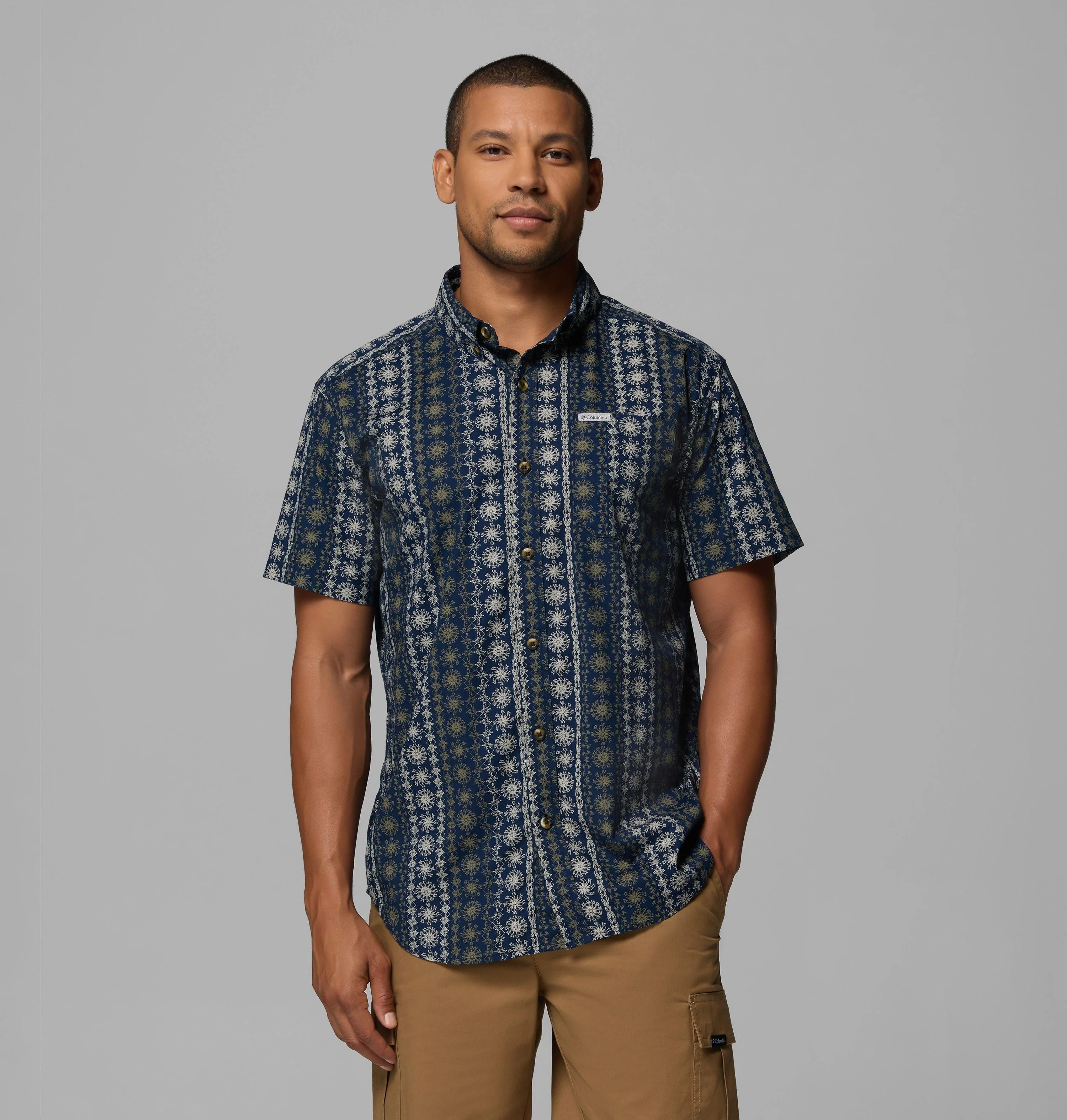 Men's Rapid Rivers Printed Short Sleeve Shirt - 1