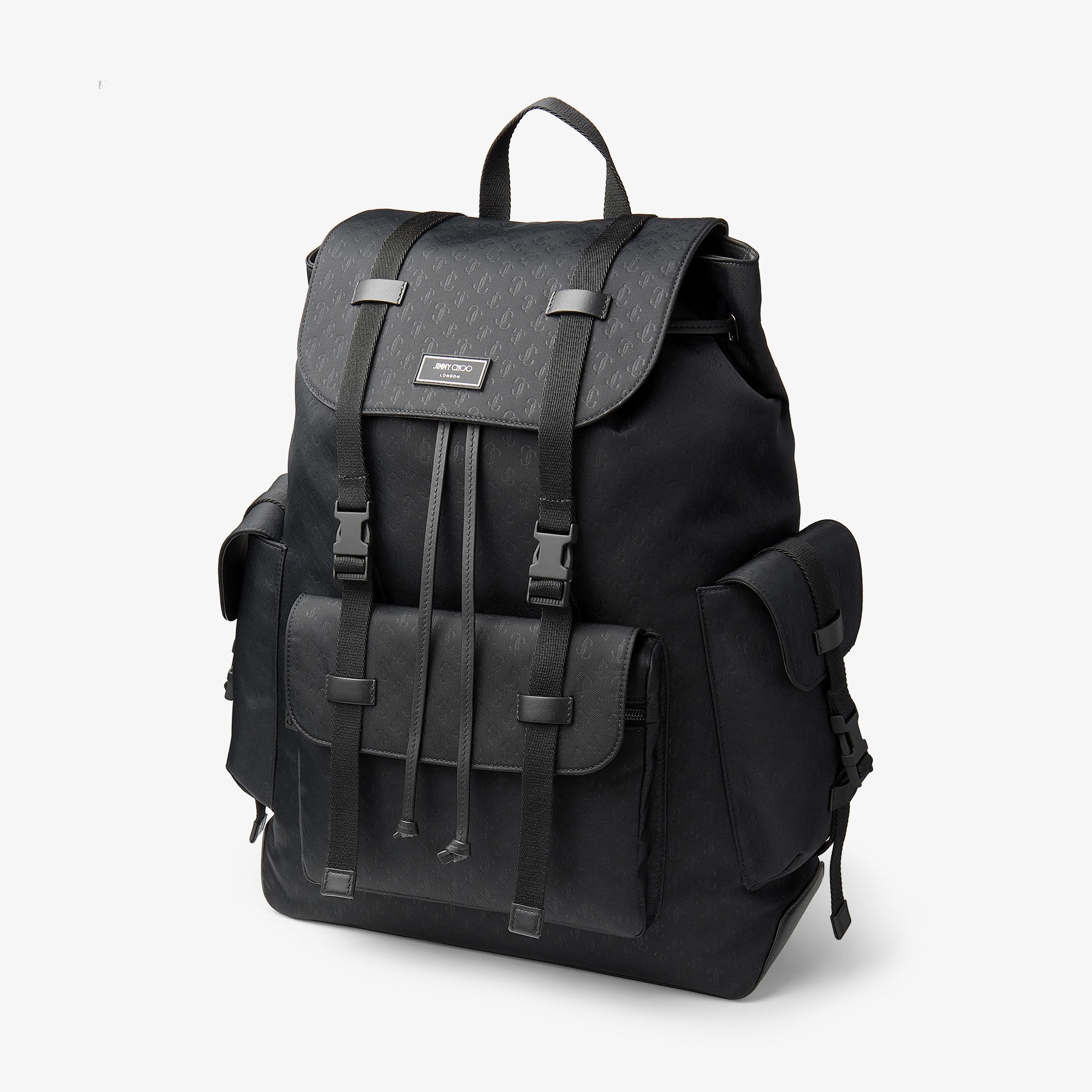 Filmore
Black JC Embossed Nylon Backpack - 3