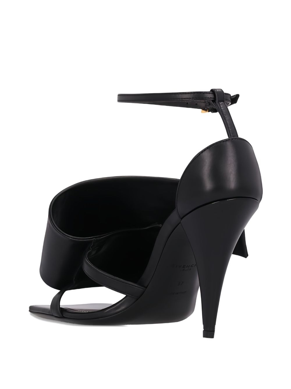 100mm wrapped ankle-strap sandals - 4