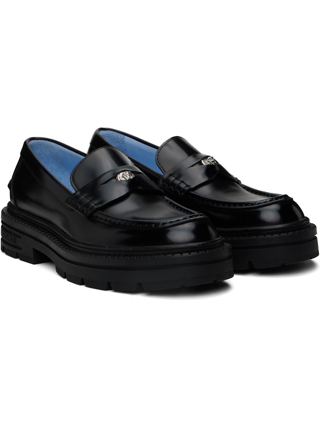 Black Adriano Loafers - 4