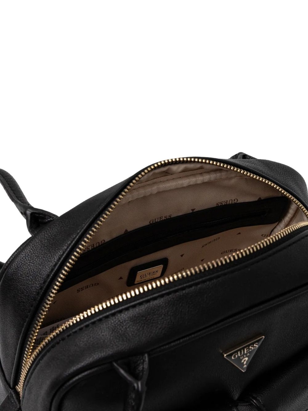 dual-pocket faux-leather shoulder bag - 5