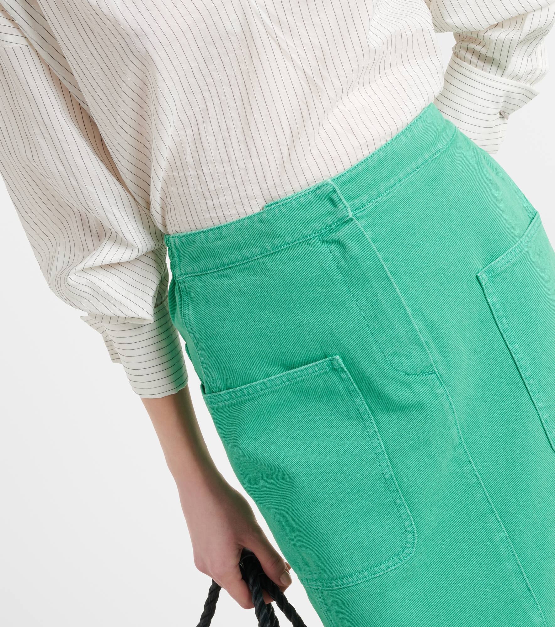 Werther cotton drill midi skirt - 4