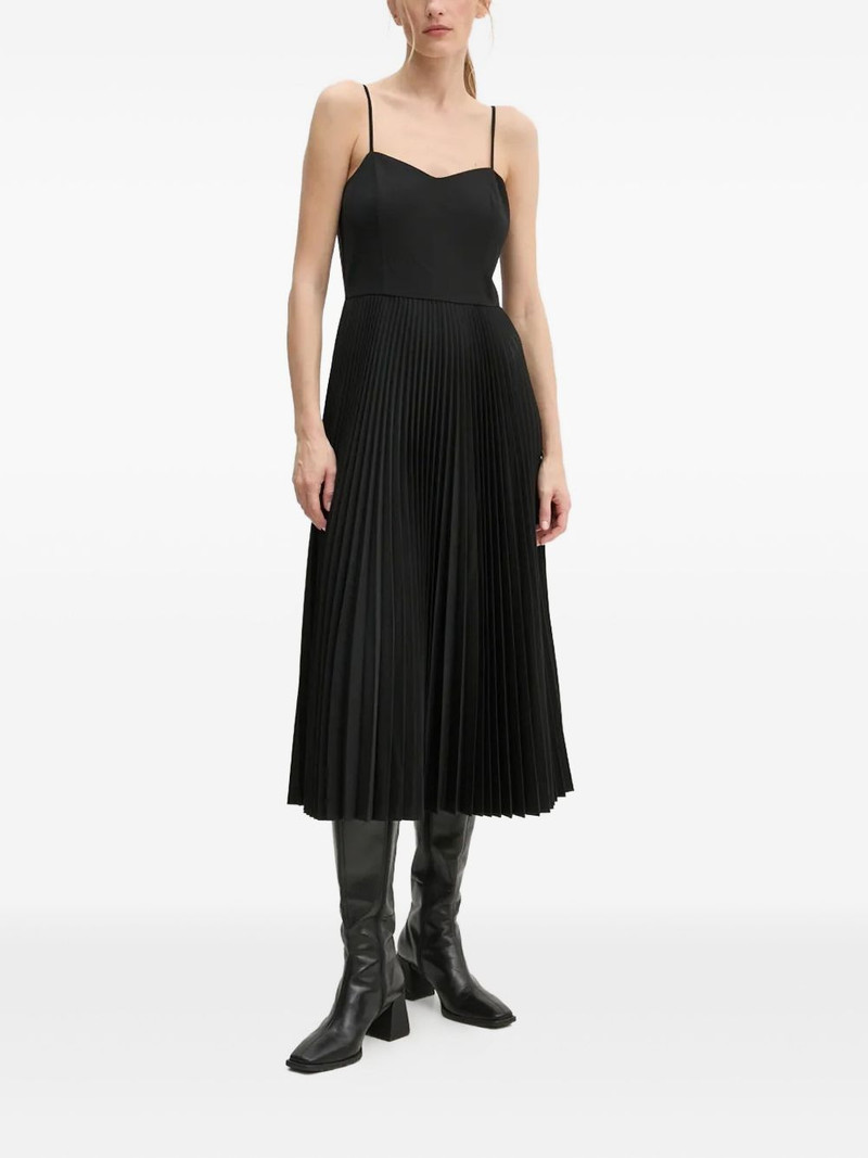 Theory pleated midi dress outlook