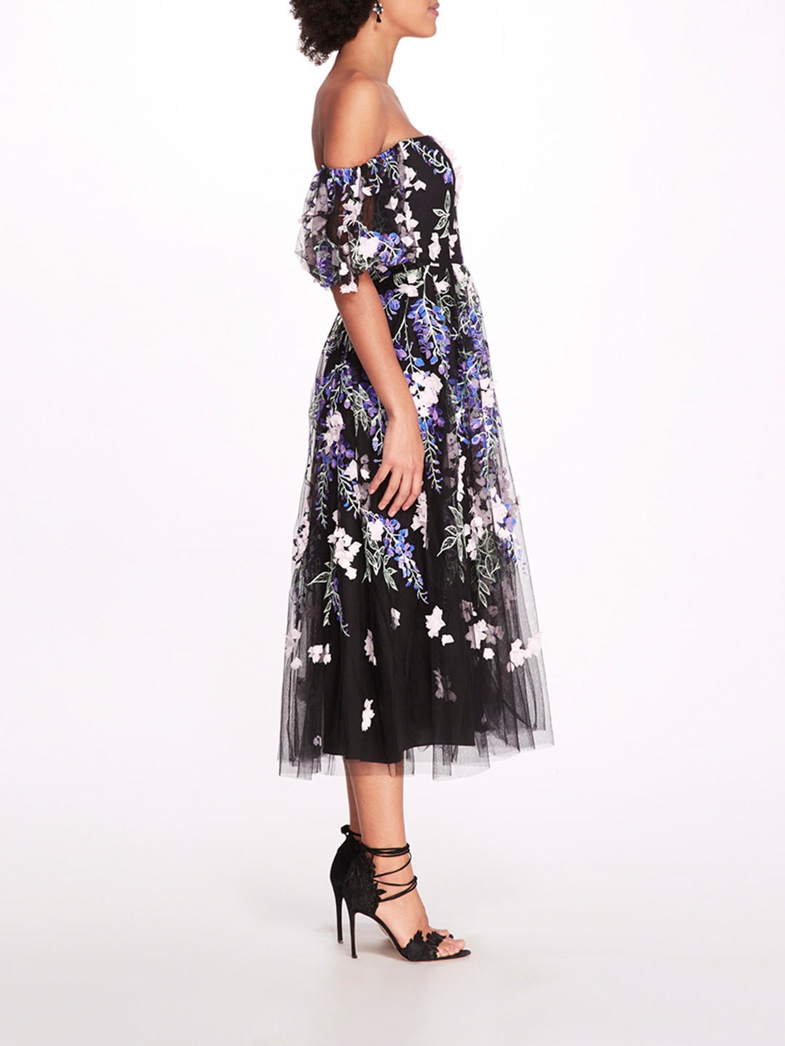 EMBROIDERED WISTERIA DRESS - 2