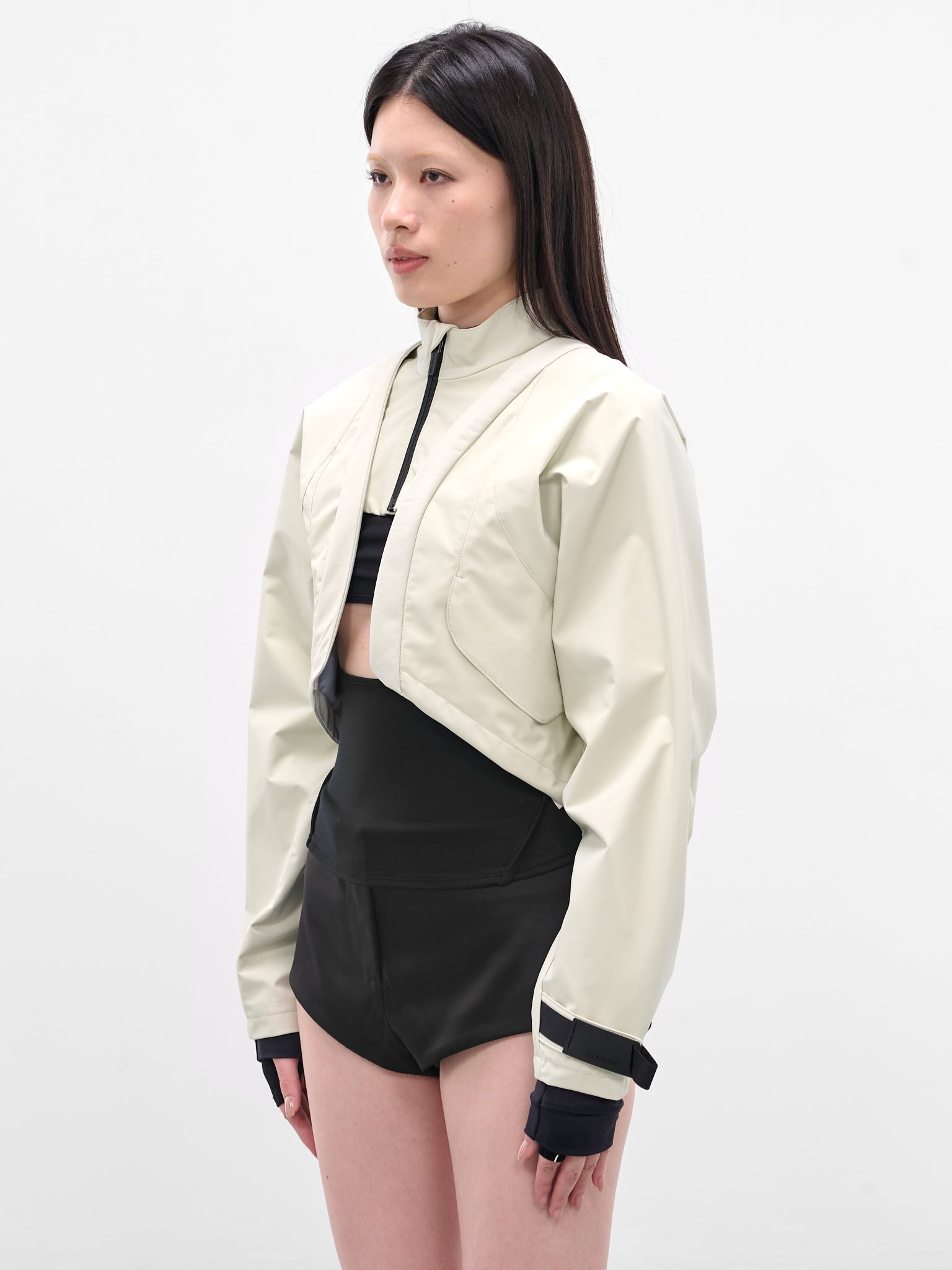 Green Double Layer Bolero Jacket - 2