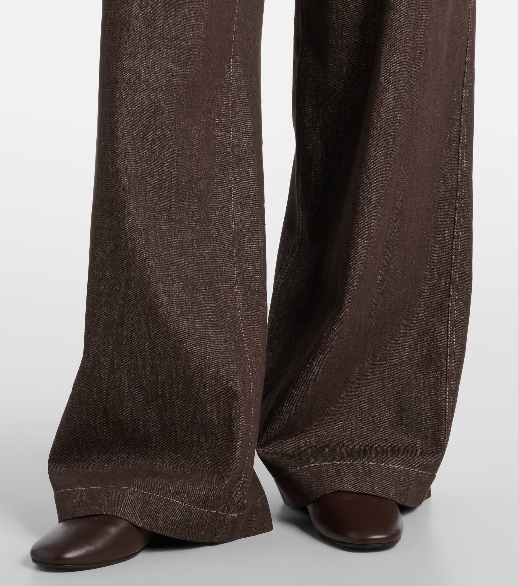 Mid-rise wide-leg jeans - 5