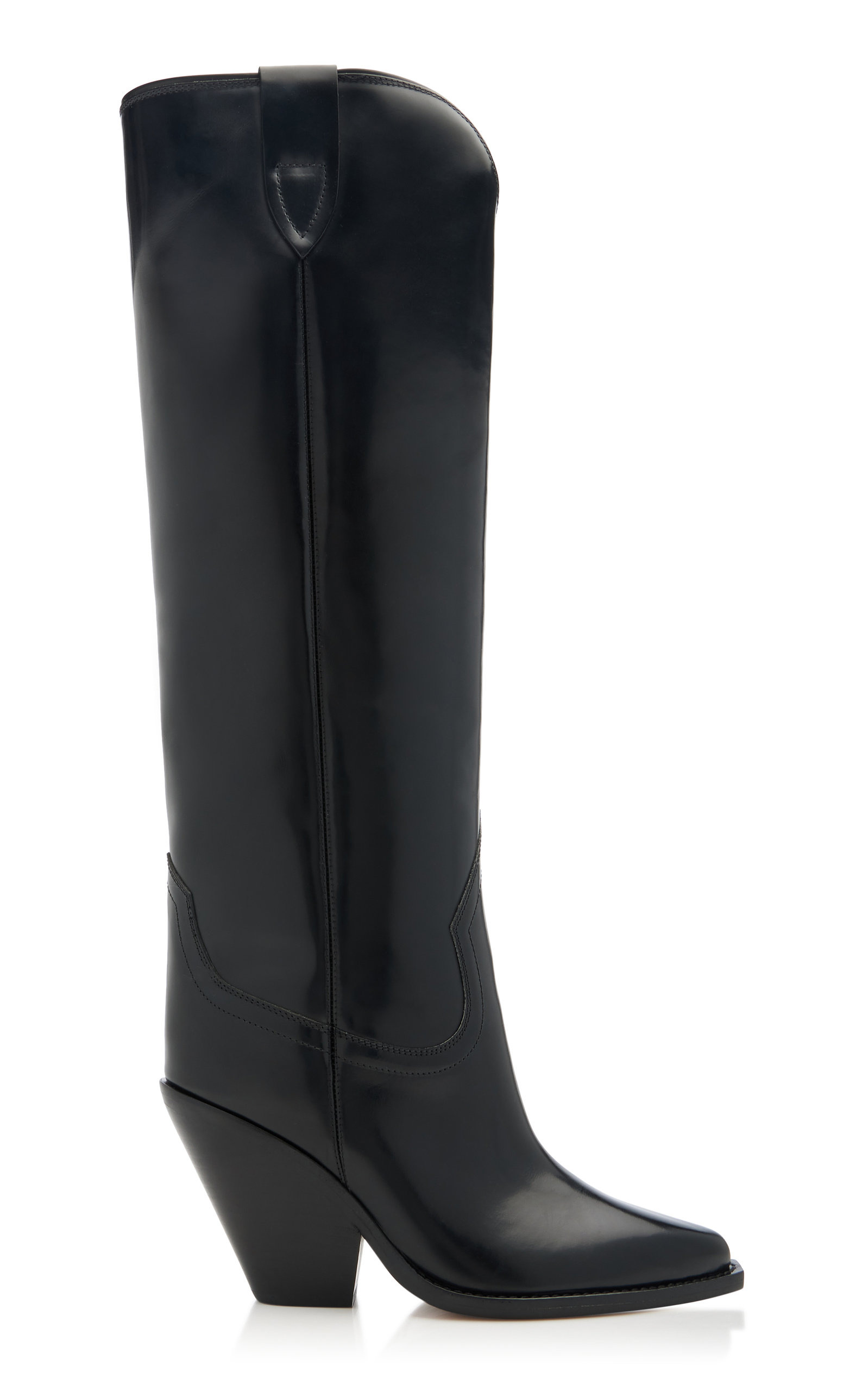 Lomero Leather Knee Boots black - 1