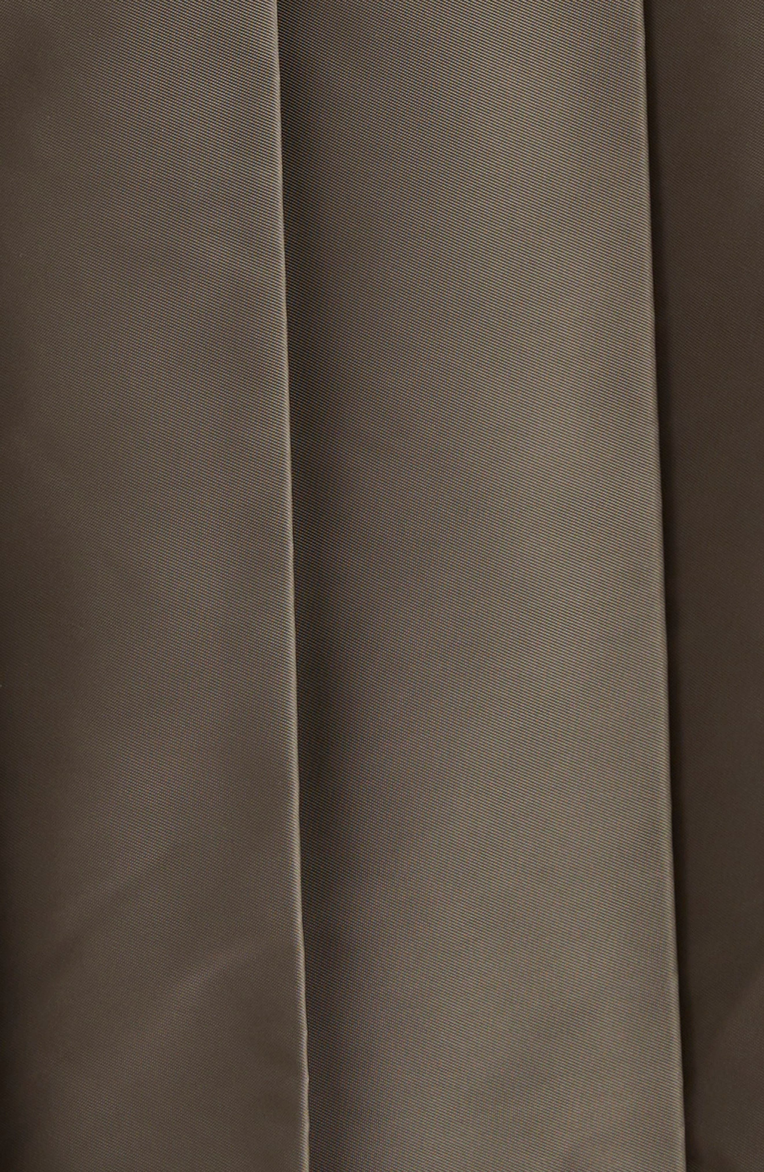 Sacai Belted Pleated Midi Skirt in Dark Khaki at Nordstrom - 7