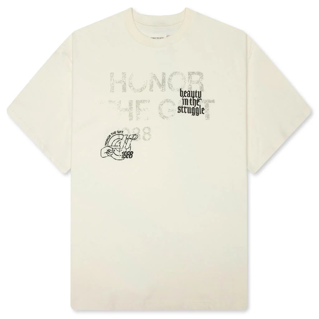 BEAUTY IN THE STRUGGLE S/S TEE - WHITE - 1