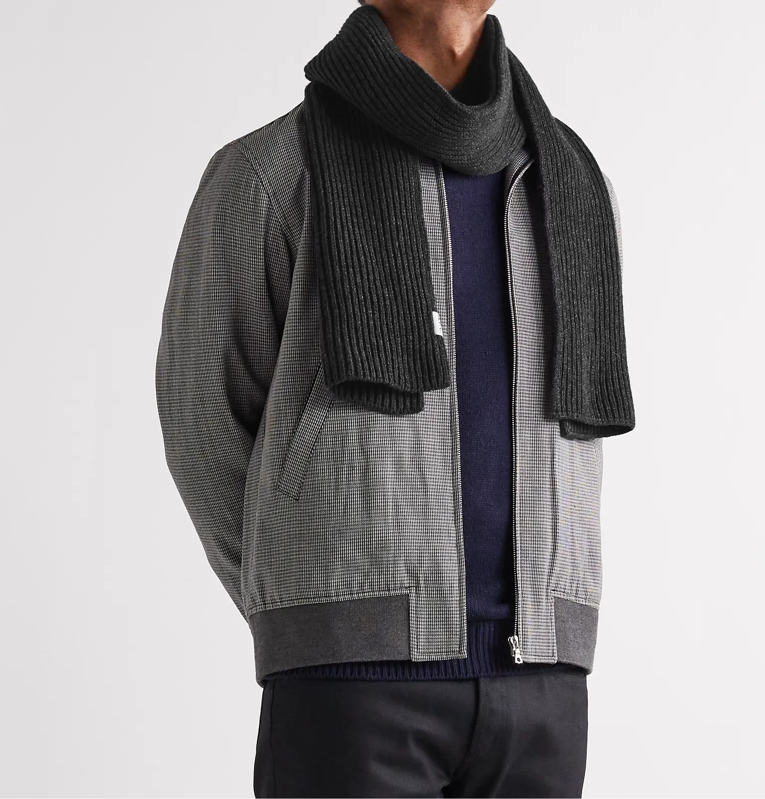 Ribbed Merino Wool and Cashmere-Blend Scarf - 5