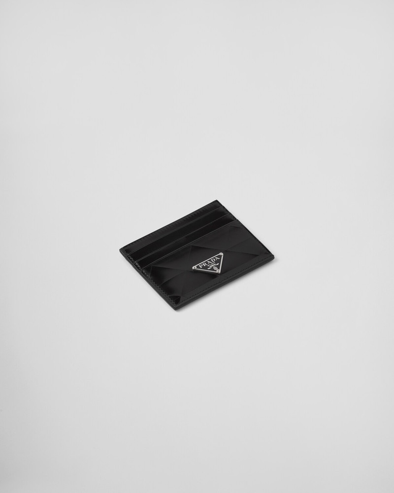 Prada Brushed leather card holder outlook