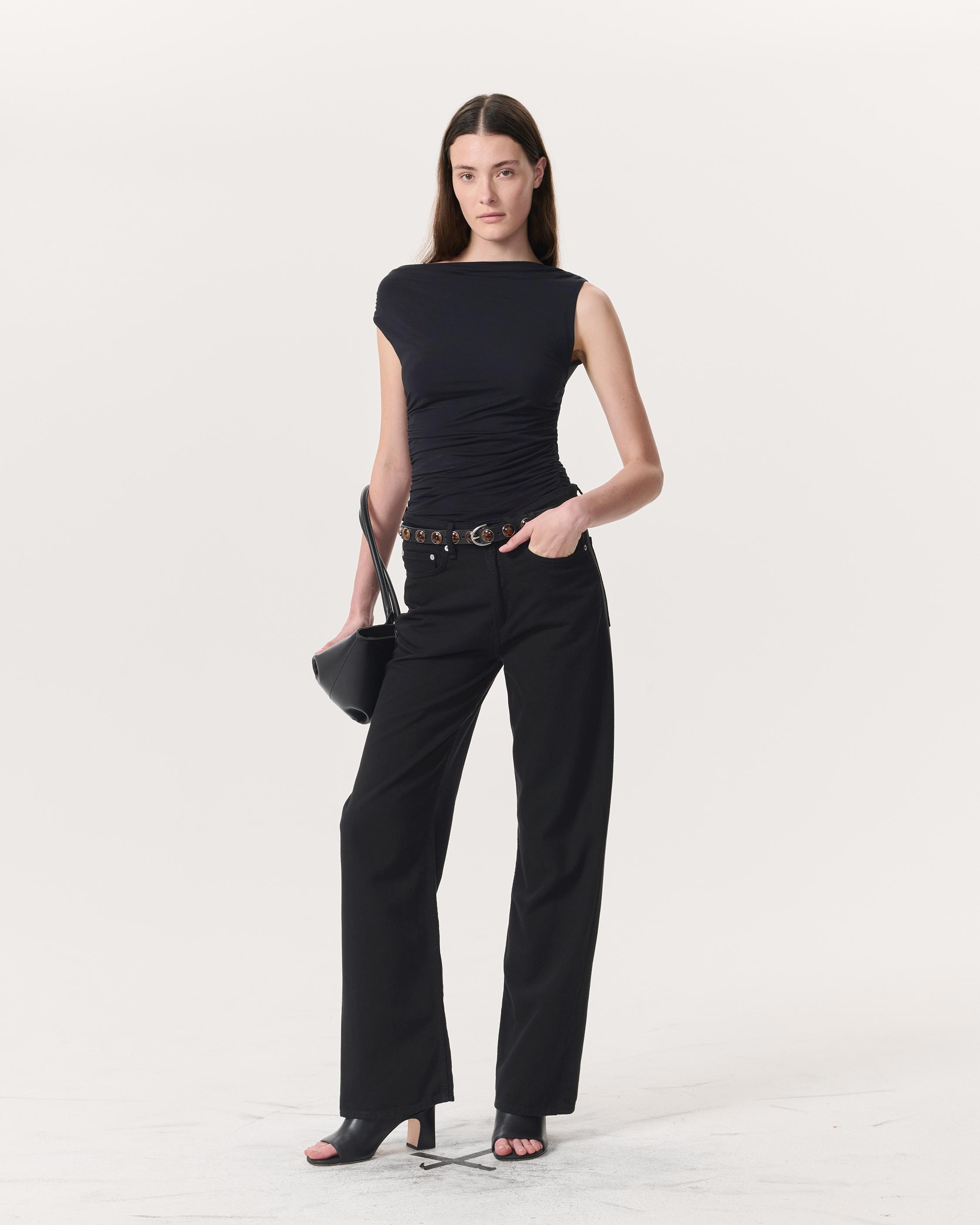 Luca Shirred Scoop-Neck Top - 4