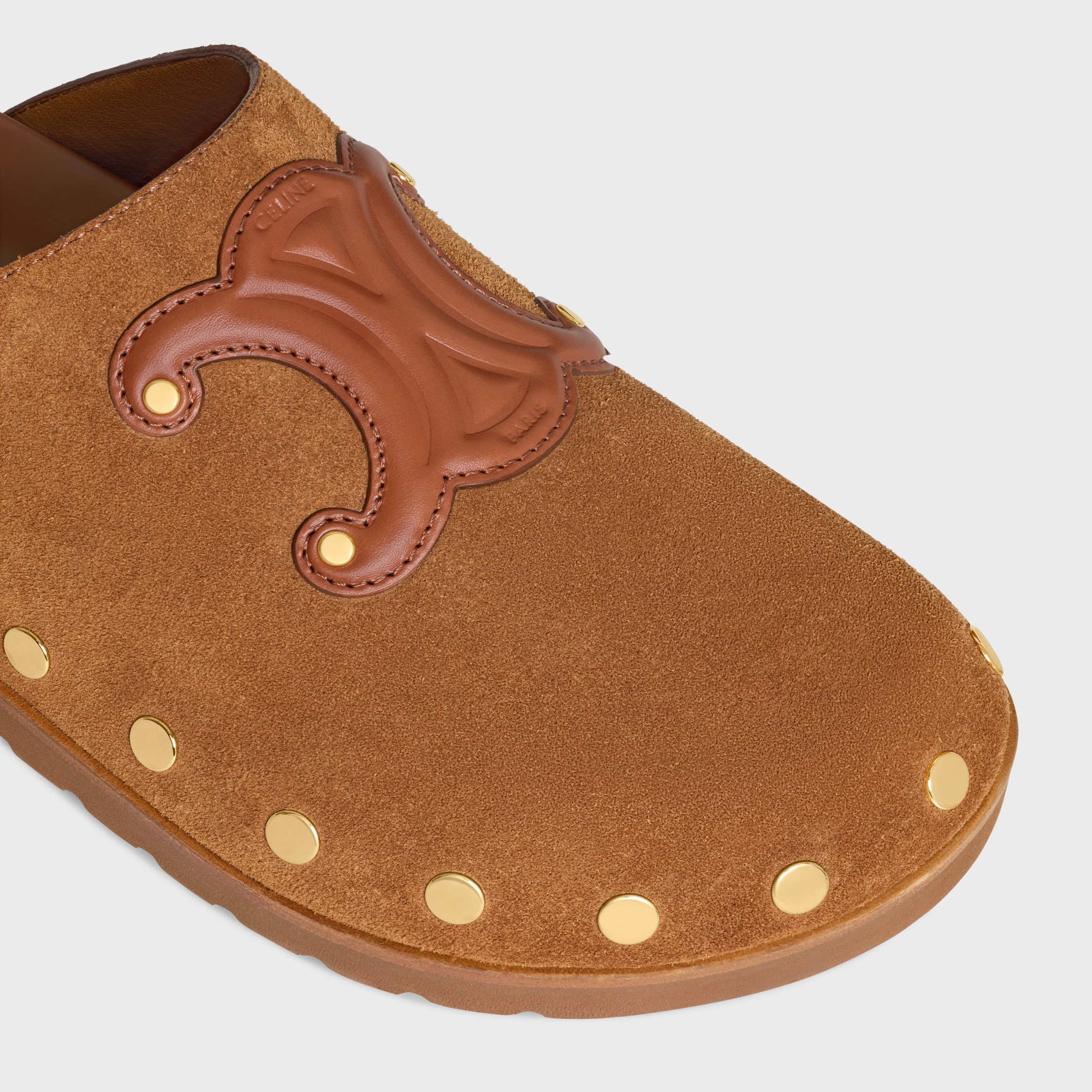 CELINE PITEA CLOG IN Suede Calfskin - 4