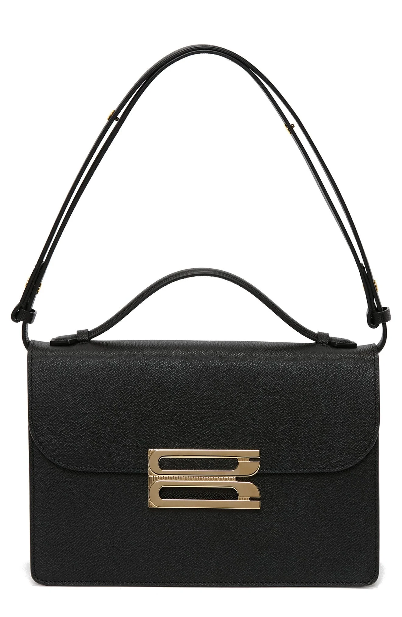 Victoria Beckham Dorian Grained Leather Shoulder Bag in Black at Nordstrom - 1
