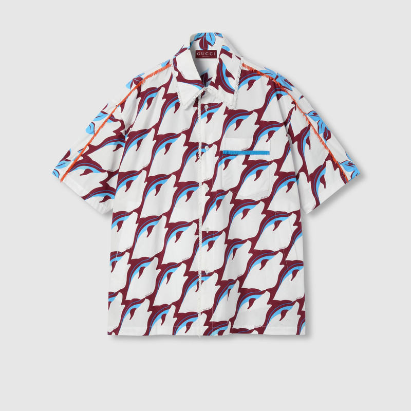 Printed light cotton shirt 1