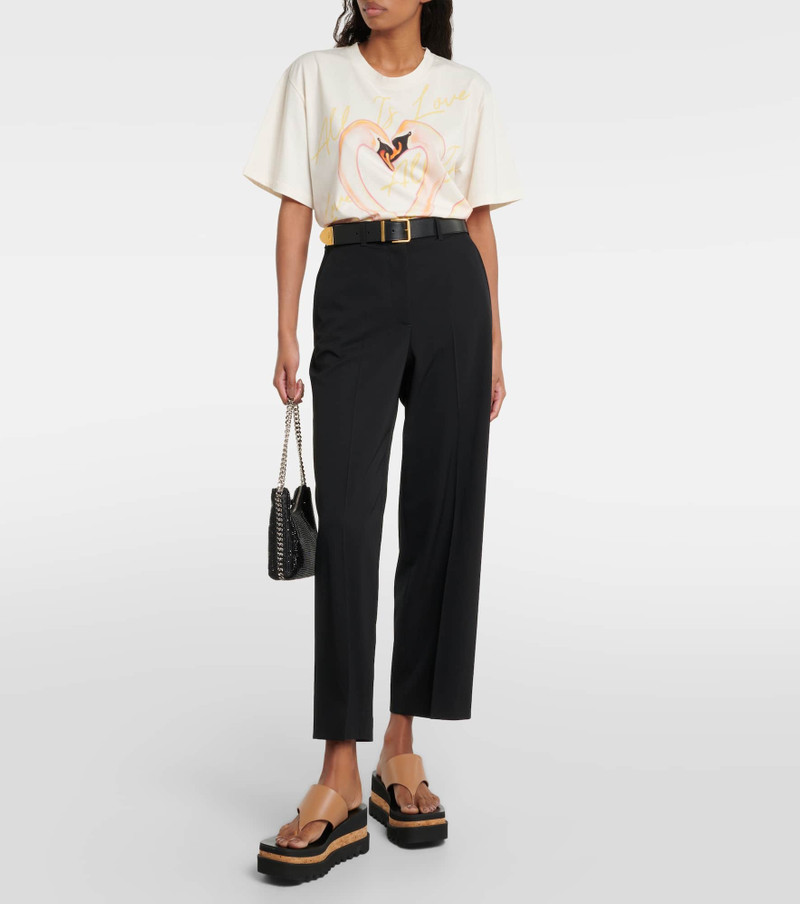 Stella McCartney Wool-blend straight pants outlook